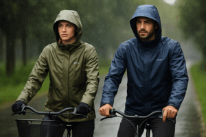 De regenkleding van Basil