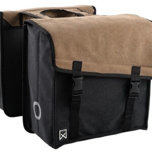 Willex Canvas Dubbele Tas 101 Bruin / Zwart 38L