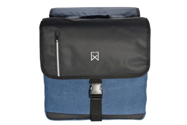 Willex Dubbele Canvas Kantoortas Blauw / Zwart 46L