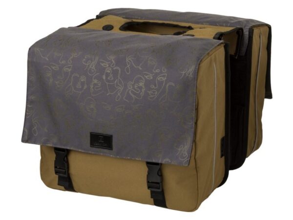 Fastrider Fr livia dubbele fietstas trend olijfgroen