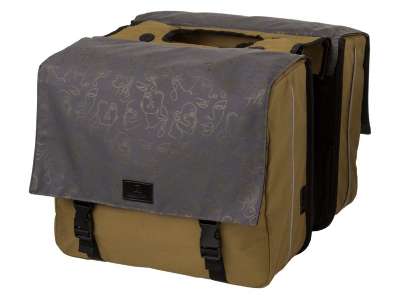 Fastrider Fr livia dubbele fietstas trend olijfgroen