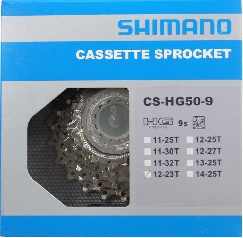 Shimano cassette hg50 12-25t 9 speed - Image 3