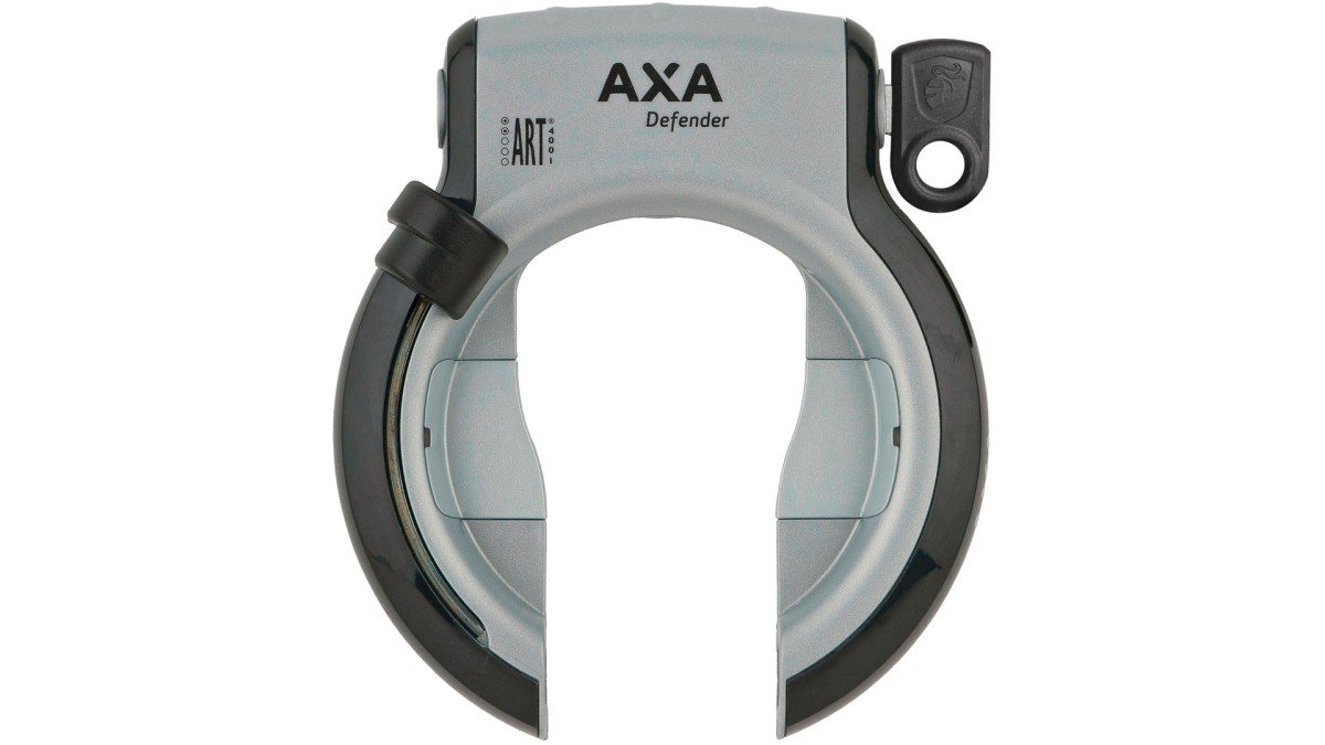 Axa ringslot Defender zilver/zwart