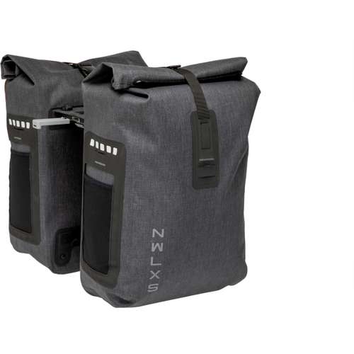 New Looxs Fietstas Dubbel Varo Waterdicht Grijs MIK