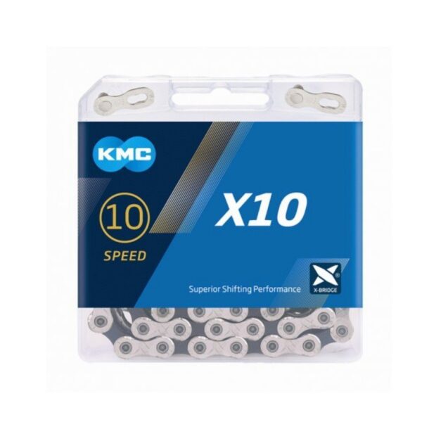 Kmc ketting 10-speed x10 114 links/zwart