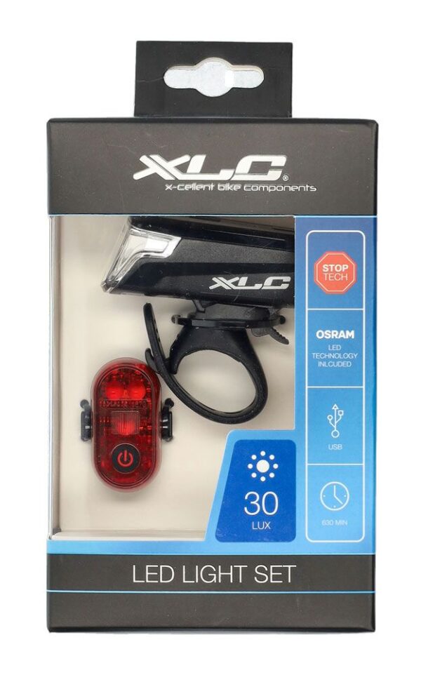 Xlc Altair Plus CL-S23 Fietsverlichtingset – LED – USB oplaadbaar