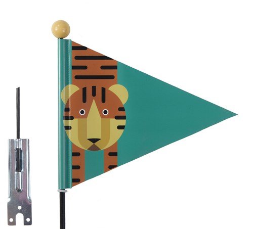 Pexkids fietsvlag Tiger