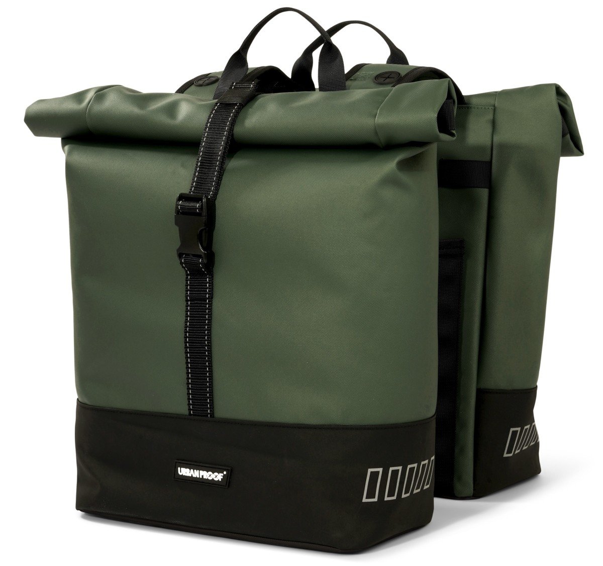 Urban Proof double rolltop bag 38L recycled groen - Image 4