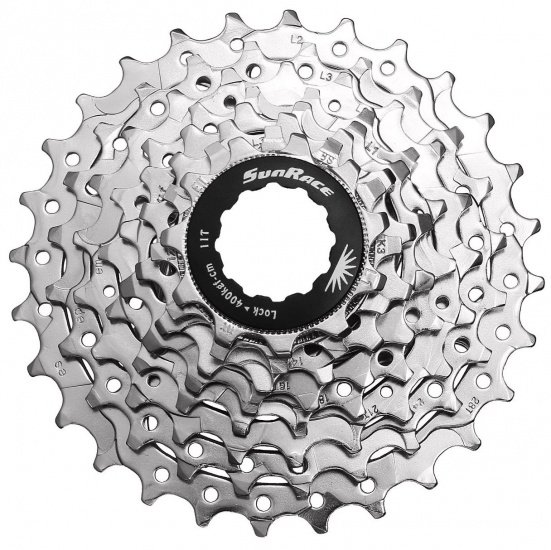 Sunrace Cassette 11-28t 7 speed nickel