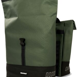 Urban Proof double rolltop bag 38L recycled groen