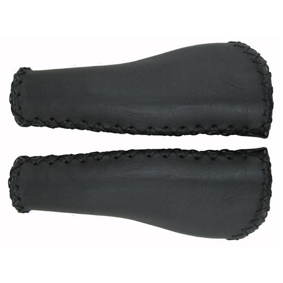 Velo Handgr Leder Ergo 135 Zwart Paar