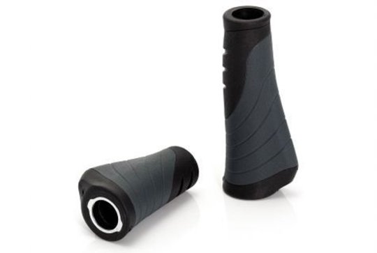 Xlc HANDVAT ERGO 135/92MM CF ZW/GRY STEL