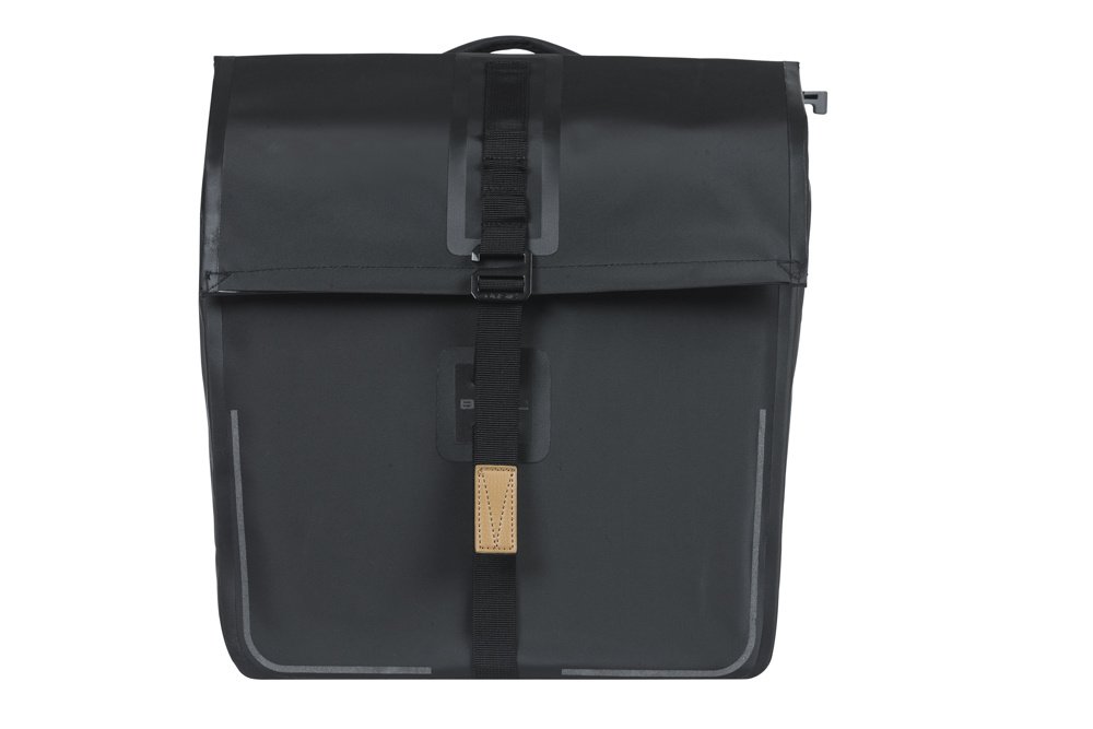 Basil fietstas dubbel Urban dry black MIK 50L - Image 6