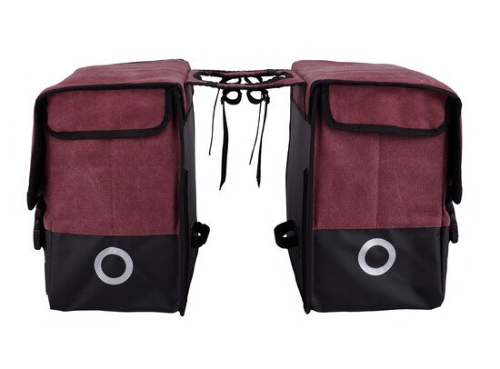 Willex Dubbele Canvas Tas Plus Purple Red/Matt Black 67L - Image 5