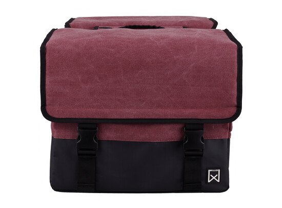Willex Dubbele Canvas Tas Plus Purple Red/Matt Black 67L - Image 3