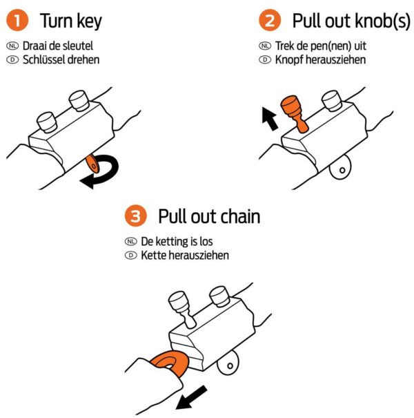 Axa kettingslot Hawk 100/8
