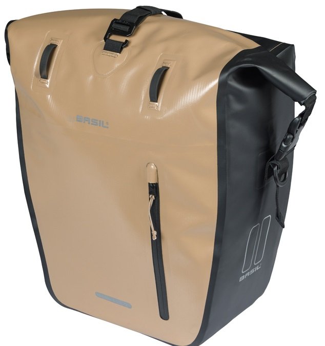 Basil Fietstas Enkel Rivo L MIK Hooks Zand 25-31L - Image 7