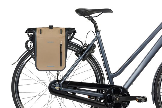 Basil Fietstas Enkel Rivo M MIK Hooks Zand 12-15L