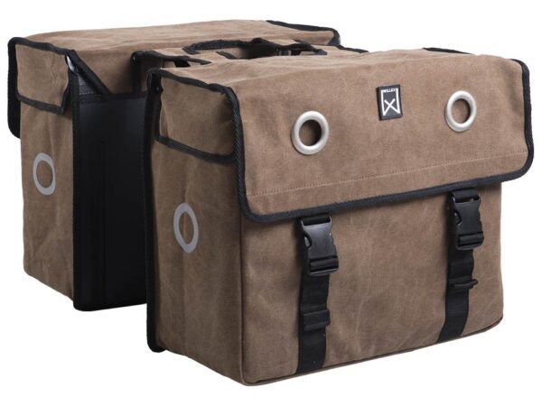 Willex Canvas Dubbele Tas Bruin 52L