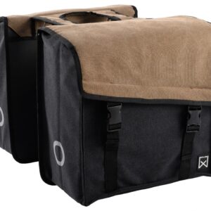 Willex Dubbele Canvas Tas Plus 30L – Bruin