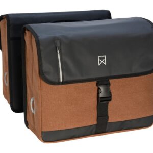 Willex Dubbele Canvas Kantoortas 40L – Bruin