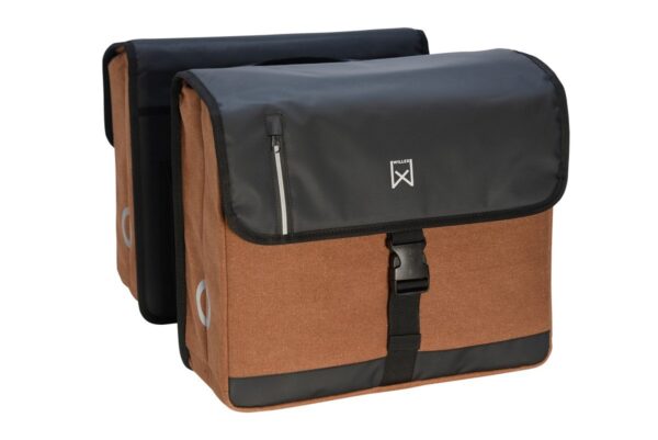 Willex Dubbele Canvas Kantoortas 40L – Bruin