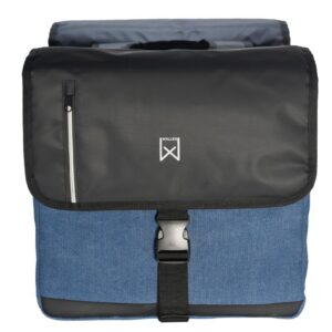 Willex Dubbele Canvas Kantoorfietstas 46L Blauw