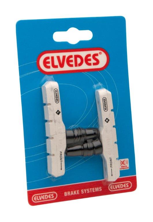 Elvedes remblok V-brake m/inbus 72mm white compoun