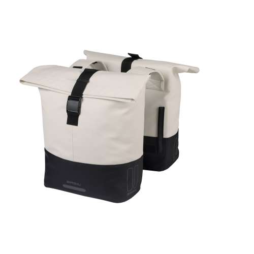 Basil Fietstas Dubbel Cove 28–32L – Wit
