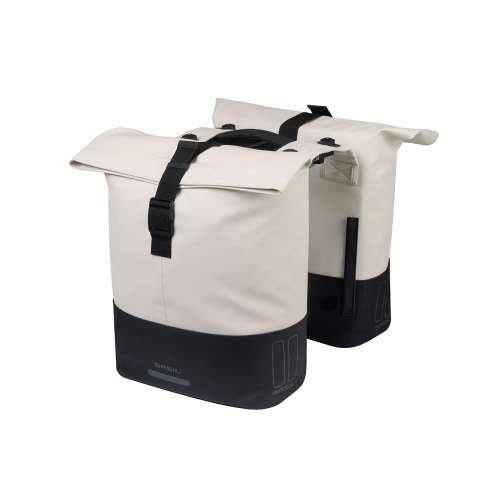 Basil Cove Dubbele Fietstas MIK 28–32 L – Wit