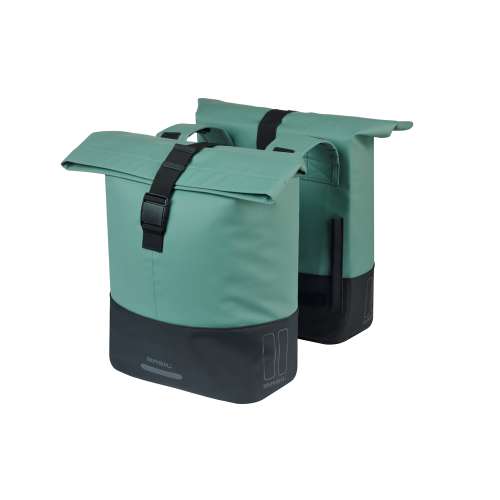 Basil Cove Dubbele Fietstas 28–32 L – Groen