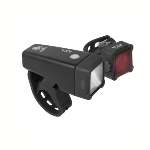 Axa Led Lamp Voor+achter niteline t4-r usb oplaadb