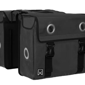Willex Dubbele Canvas Tas Plus 55L – Zwart