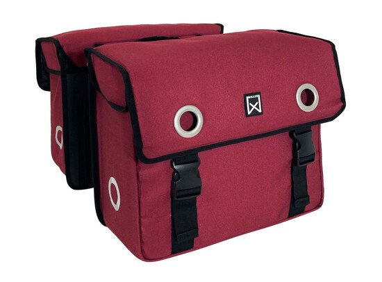 Willex Canvas Dubbele Fietstas 52L Rood
