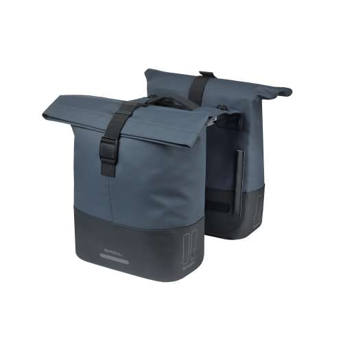 Basil Cove Dubbele Fietstas MIK 28–32 L – Blauw