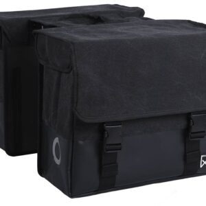 Willex Canvas Dubbele Fietstas 40L Zwart