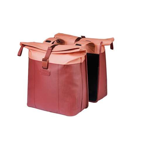 Basil Fietstas Dubbel Vive Roze 28-35 L
