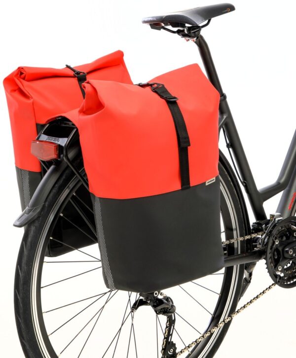 New Looxs Nyborg Dubbele Fietstas 34 L – Rood